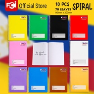 FCI King 1 Spiral Notebook Neon, Writing Notebook Bright Colors Neon, 80 Leaves Assorted School Supp