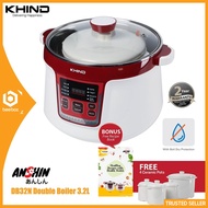 Khind Double Boiler (3.2L) [Free 4 Ceramic Pot] DB32N