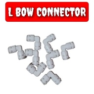 1/4" Quick Connect Elbow Connector RO Water Filter Push Fit L Shape Tube Fitting