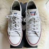 CONVERSE Chuck Taylor All Star Low Top White Leather  Sneaker with Box