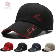 BALSA Baseball Cap, Long Brimmed Solid Color Sun Hat, Casual Adjustable Versatile Bonnet Men Women
