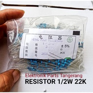 (10 Pieces) 1/2 WATT 22K OHM RESISTOR 1/2W 22K OHM RESISTOR 1/2WATT 22K OHM