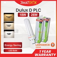 OSRAM PLC Fluorescent Bulb Dulux D PLC Bulb 18W  26W PLC Bulb Lumen 1200 1700 Coolwhite Warmwhite Da