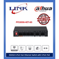 DAHUA 6-Port Fast Ethernet Switch with 4-Port PoE