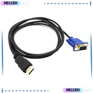 HECCEH1 1.8M 6FT Video Cable Useful High Definition Professional HDMI To VGA