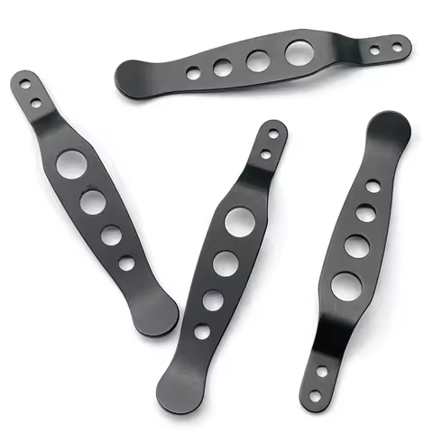 1/2pcs CNC Titanium Holey Knife Pocket Clip Back Clamp for Rick Hinderer XM18 XM24 Eklipse ZT0560 08