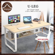 [Kampungku] U-LEG 4FT Study Desk | Gaming Table | Writing Table | Office Desk | Meja Belajar | Meja 
