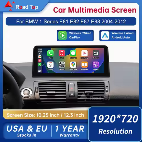 Road Top Linux Display Multimedia Player For BMW Car 1 Series E81 E82 E87 E88 2004-2012 CCC CIC GPS 