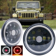 7'' inch LED Headlight For Jeep Wrangler JK JKU TJ LJ 1997-2018 H6024 Sealed Beam Bulb LED Headlamp 