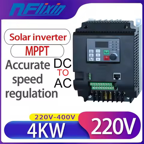 PV solar inverter DC to AC three-phase converter 220V/380v 0.75kw/1.5kw/2.2kw/4kw with MPPT Control 