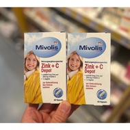 [Mivolis] Zinc + Vitamin C Supplement 60 tablets (Germany) - Mivolis Zink + C Depot Kapseln 60 St