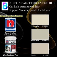 Nippon Paint Weatherbond Flex Exterior Collection 5 Liter Drifting By 1838P / Pebble Walk 1817P / Ra