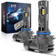 2X Katur Hir2 9012 Led Car Headlight 100W Bulb Xenon 6000K 20000Lm White Turbo Diode Lamps With Fan