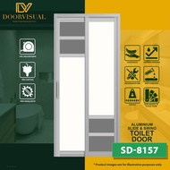 Aluminium Slide and Slide Toilet Door asstl16