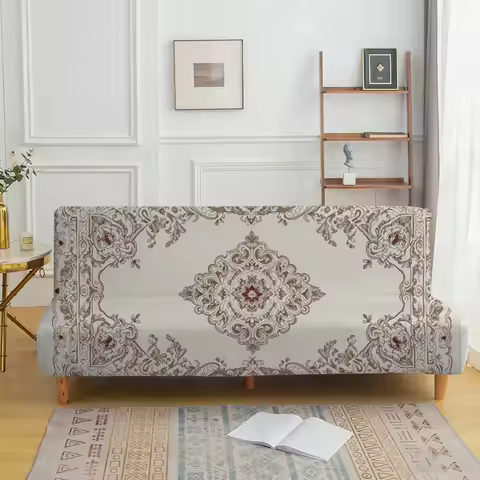 European court pattern elastic sofa bed cover, living room sofa bed cover, dustproof machine washabl