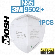 ORIGINAL 3M 9502+ N95 Respirator mask NIOSH PM2.5 KN95 MEDICAL MASK Earloop Headloop Neckloop 3m n95