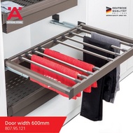 Hafele [Build In] Trouser Rack For Wardrobe  30kg Load Capacity  Full Extension With Self & Soft-Clo