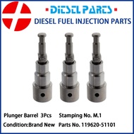 3Pcs 119620-51101 M1 Fuel Pump Element Fits Komatsu PC05-5/-6/-7 PC07-1 PC10-7 3D72 3D74E