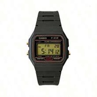 Unisex Retro Digital Watch, Student Watch, Lightweight Casual Quartz Watch, Gold Accented Black Dial