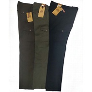弹力pocket 裤seluar cargo slim fit bergetah