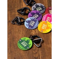 Lucky Number 777 Keychain Chip Style Good Luck Car Keychain Bag Pendant Triangle Quick Connection Bu