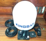 หัวรับสัญญาณทีวี KINGSAT  Satellite TV Antenna  พร้อม อุปกรณ์ติดตั้ง ครบชุด ราคาขายรวม กล่อง PSI