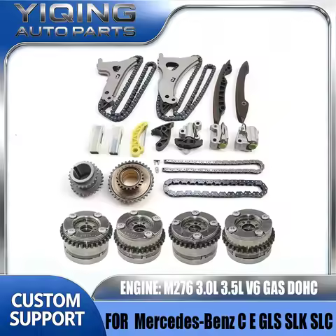 Timing Chain Repair Kit For Mercedes-Benz C E GLS SLK SLC M276 V6 3.0L 3.5L W204 A205 C204 X218 W212