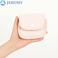 JEROMY Student Simplicity Wallet, Canvas Solid Color Mini Portable Coin Purse, Small Lipstick Bag Li