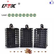 FKILLA Metal Feeder, 30g-100g Weight Square Shape Bait Cage, Holder Wire Material Bait Basket Holder
