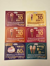 Häagen-Dazs ice cream 雪糕券