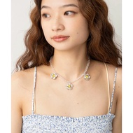 Rhistone Flower Bijou Necklace