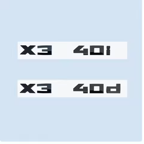 ABS Chrome Black 2.6cm M X3M40i X3M40d M40i M40d X3 Numbers ABS Emblem for BMW X3 SeriesF25 G08 G45 