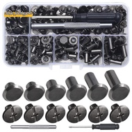 Chicago Screw Leather Rivets Assorted Screw Rivets M5 Chicago Binding Screws for Decorating PU Craft