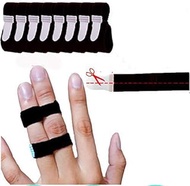 Mcvcoyh Finger Buddy Loops Wraps to Treat Broken Finger Brace Splints Tape for Jammed, Swollen or Dislocated Joint - 8 Pack
