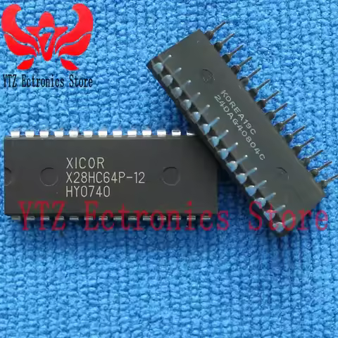 1piece X28HC64P-12 DIP-28 100%New&Orginal EEPROM 64KBIT PARALLEL Memory chip IC
