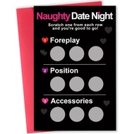 Date Night Scratch Card, Valentines Day Gift for Him, Birthday Card Gift for Men, Anniversary Card f