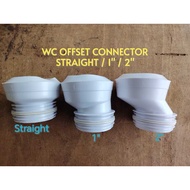 WC OFFSET Connector toilet / Straight / 1" / 2" Toilet Pan Offset Connector / Toilet Offset Connecto