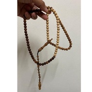 tasbih 3 teras kayu, kayu Luz dr Mesir, kenaung dr Suriname Thailand, gemunggal bukit Borneo 7.5mm/99biji