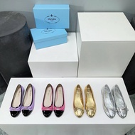 PD Prada PRADA2024 New Style Ladies Flat Shoes Ballet Shoes Flat Grandma Shoes Single Shoes