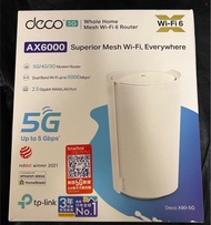 (wifi) TP-Link Deco X80-5G 5G SIM AX6000 雙頻 Wi-Fi 6 2. (warranty until Sept 2026)