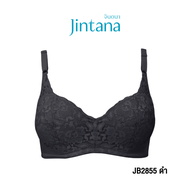 Jintana เสื้อชั้นใน (เสริมโครง) รุ่น Basic Bra รหัส JB2855 สีดำ