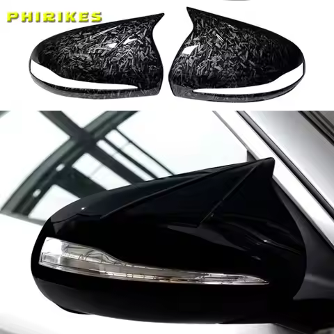Black Side Mirror Caps For Mercedes Benz W205 W222 W213 W238 X205 X253 C217 W463 C253 W253 Cover C S