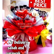 BOUQUET COKLAT/BUNGA COKLAT BIRTHDAY/BOUQUET BAJET/HADIAH MURAH/HADIAH BIRTHDAY WANITA/HADIAH BIRTHD