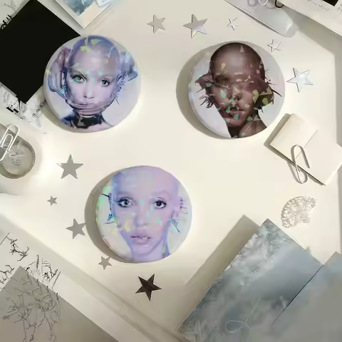 Singer FKA twigs Eusexua Laser Badge Pins Handmade Brooches for Backpack Gifts Bag Decor Fans Collec