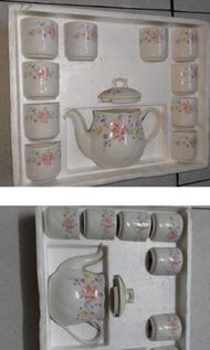 大同瓷器喜彩茶具組未使用過，物品收藏十多年