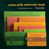 WUMINSDL Watercolor Paper Block, 20 Sheets 32K 16K 8K Watercolor Sketchbook, Art Paper 100% Cotton 3
