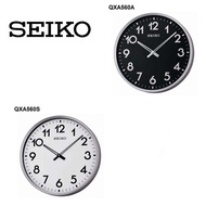 Seiko Clock นาฬิกาแขวน [16.5นิ้ว] รุ่น QXA560A / QXA560S  QXA560 นาฬิกาแขวนไซโก้ นาฬิกาแขวนบ้าน นาฬิกาติดผนัง นาฬิกา ขนาดตัวเรือน :42.4 X 42.4 X 7.2 ซม.