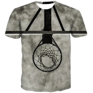Basketball Sports T-shirt 3D Print Playground Outdoor Round Neck T Shirts Daily Casual Fashion Hobbi