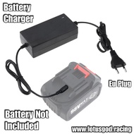 Battery Charger + Eu Plug 5.5mm Jack Head For 18650 Lithium 18V | 21V Screwdriver Electric Wrench Ha