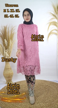 SETELAN KEBAYA SAFITRI TUNIK  BROKAT / KEBAYA MODERN / KEBAYA WISUDA / KEBAYA MUTIARA MODERN / BAJU 